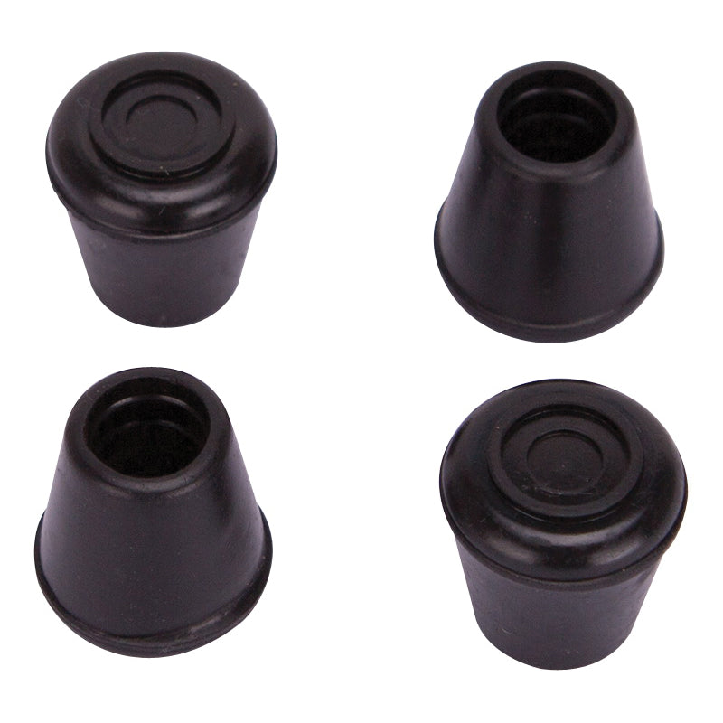 ProSource FE-50632-PS Furniture Leg Tip, Round, Rubber, Black, 1/2 in Dia, 1-1/8 in H