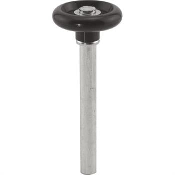 Prime-Line GD 52203 Door Roller, 1-7/8 in Dia Roller, 7/16 in W Roller, Nylon, Black, 1-Roller