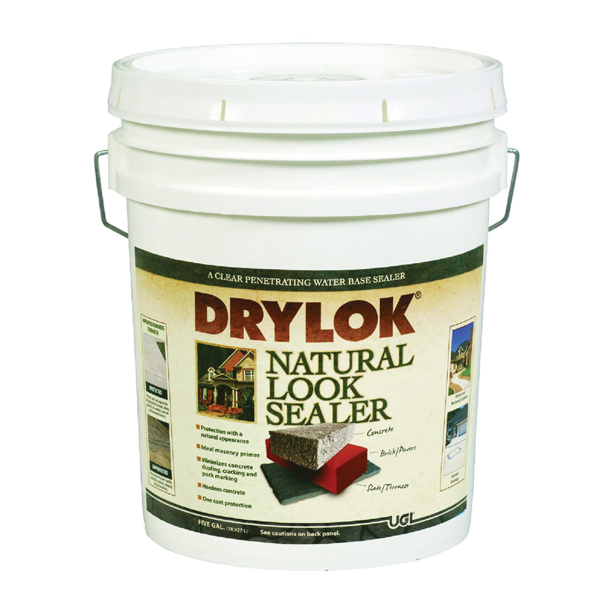UGL DRYLOK 22115 Natural Look Sealer, Clear, Liquid, 5 gal Pail