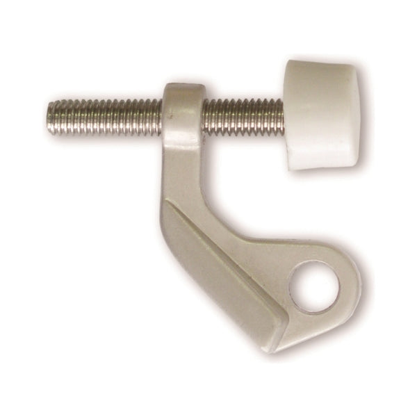DoorSaver II 01214 Hinge Pin Door Stop, Magnesium Zinc, Pewter/Satin Nickel