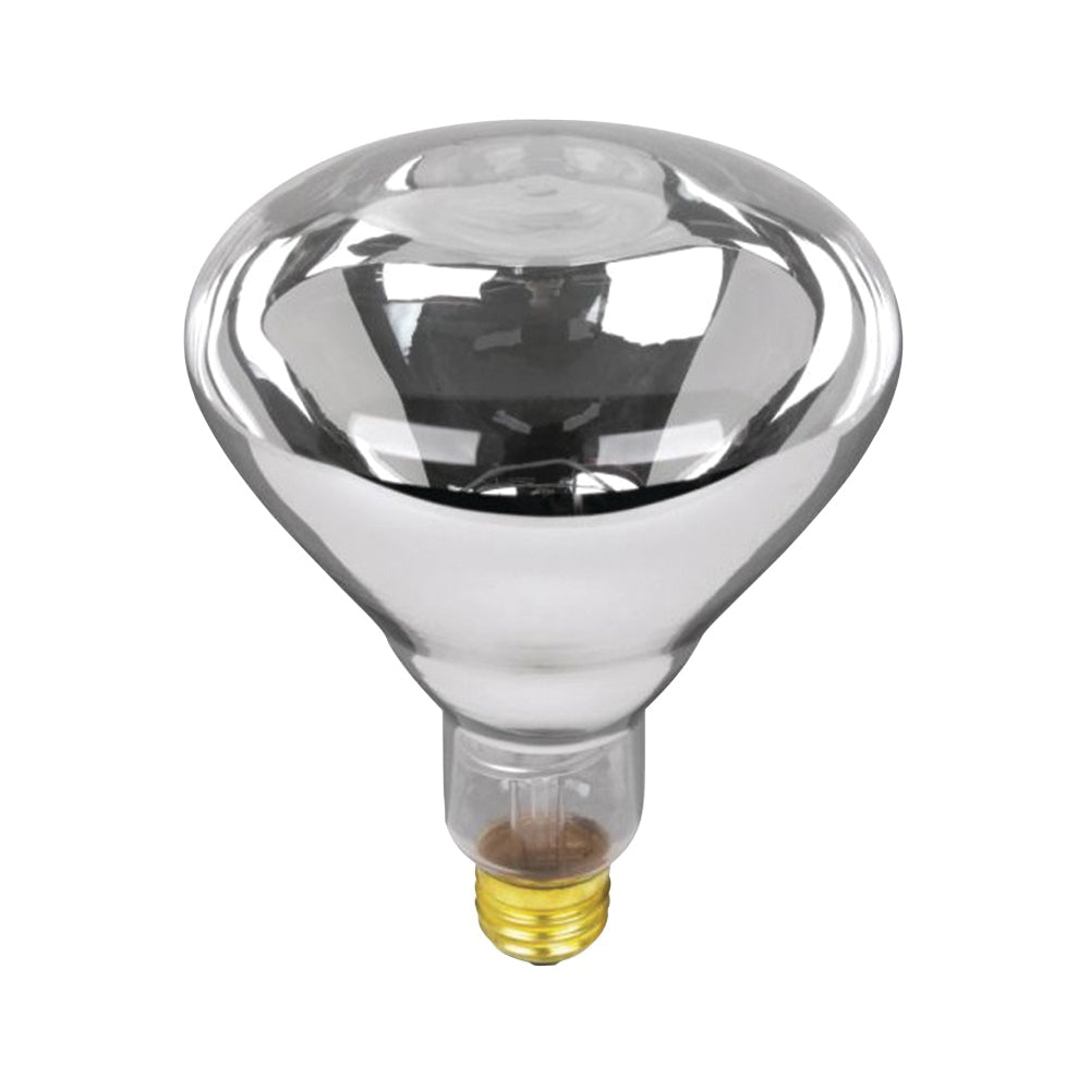 Feit Electric 125R40/1 Incandescent Lamp, 125 W, BR40 Lamp, Medium E26 Lamp Base, 2700 K Color Temp, Clear Lamp