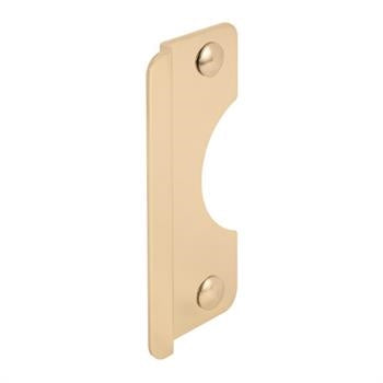 Prime-Line U 9510 Latch Shield, Steel, Brass, 6 in H, 2-5/8 in W
