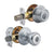 Kwikset 690T26DCP6ALRCSK6 Knob Lockset, 3 Grade, Keyed Key, Satin Chrome, 2-3/8 x 2-3/4 in Backset, K6 Keyway