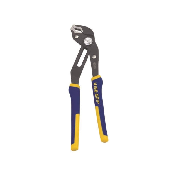 IRWIN 2078108 Groove Lock Plier, 8 in OAL, 1-3/4 in Jaw Opening, Blue/Yellow Handle, Cushion-Grip Handle