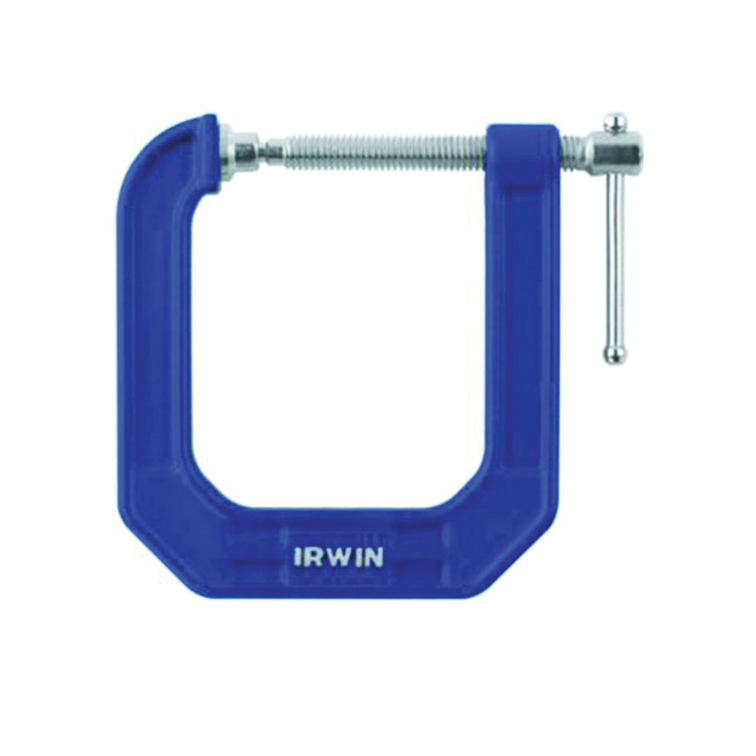 IRWIN 225123 C-Clamp, 900 lb Clamping, 2 in Max Opening Size, 3-1/2 in D Throat, Steel Body, Blue Body