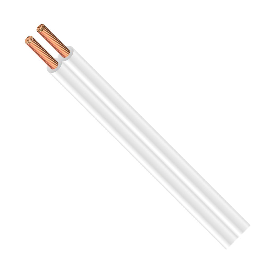 CCI 601266601 Lamp Cord, 2 -Conductor, Copper Conductor, PVC Insulation, 13 A, 300 V