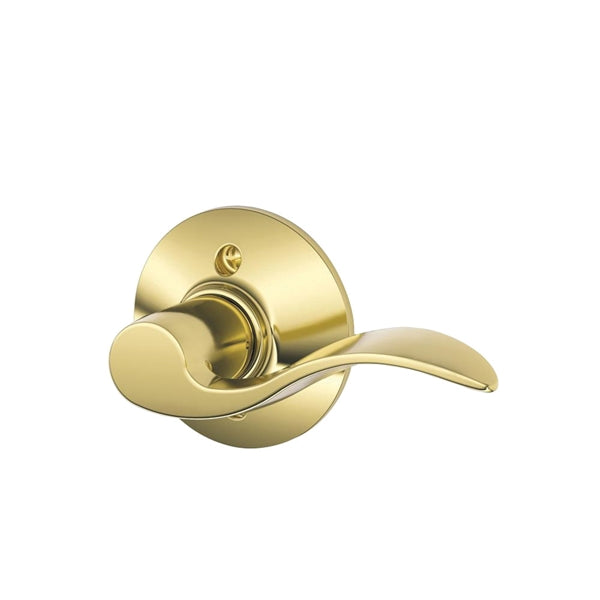 Schlage Accent Series F170V ACC 605 RH Dummy Lever, Steel, Brass