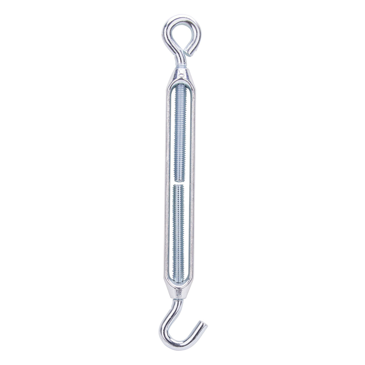 ProSource LR339 Turnbuckle, 3/8 in Thread, Hook, Eye, 15 in L Take-Up, Aluminum