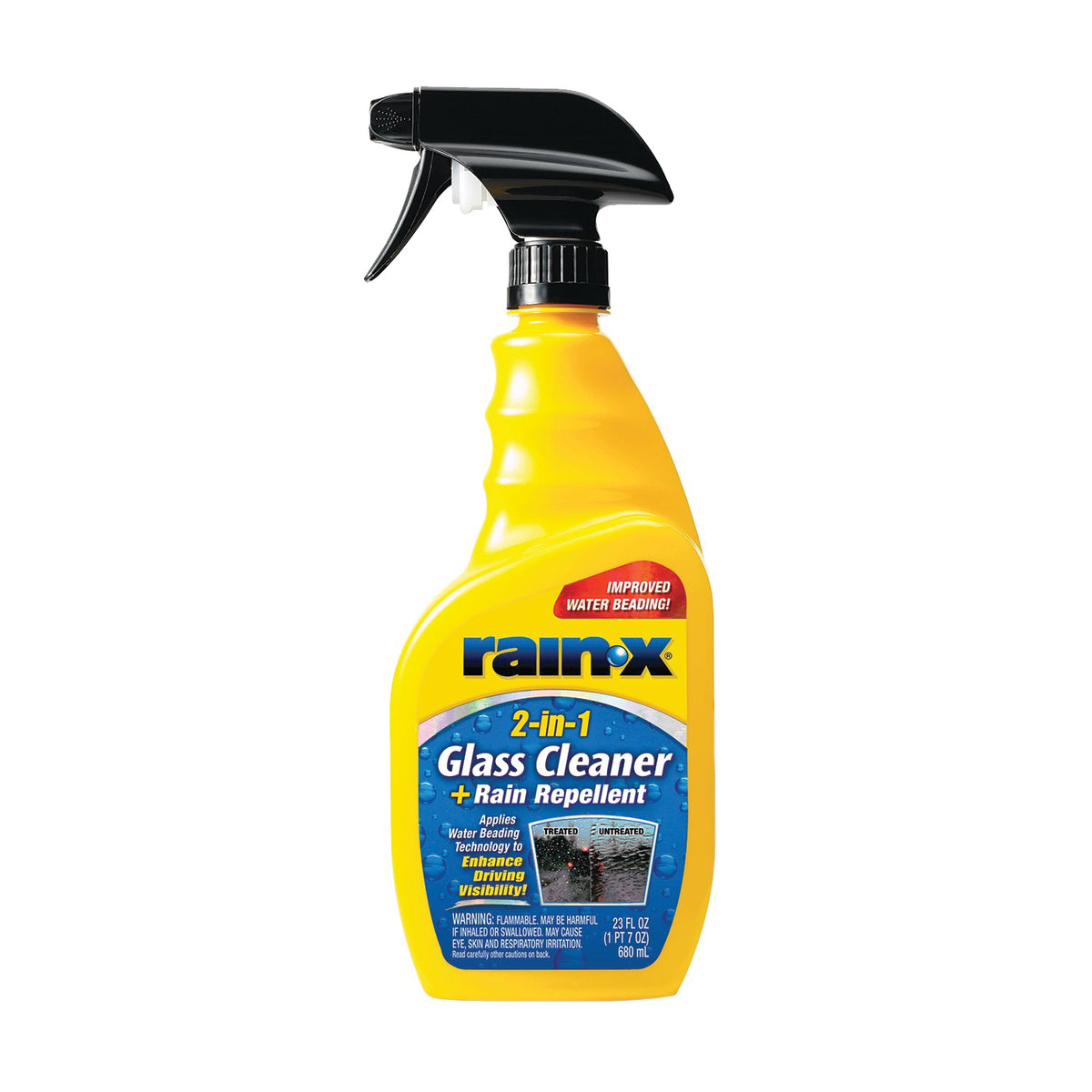 Rain-X 5071268 Glass Cleaner, 23 oz Spray Dispenser, Liquid, Slight Fruity