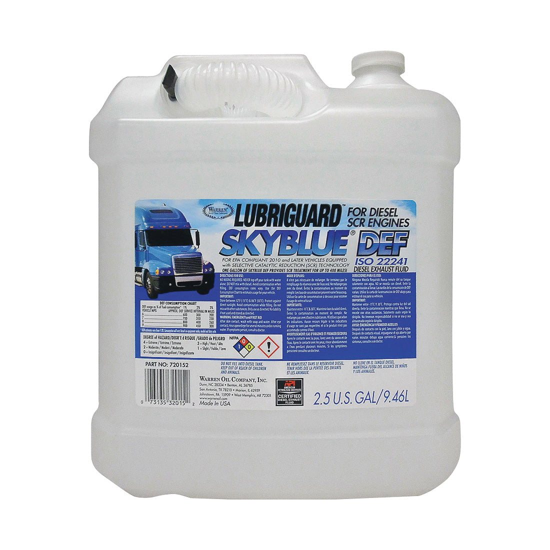Lubriguard 720152 Fuel Additive Diesel, 2.5 gal