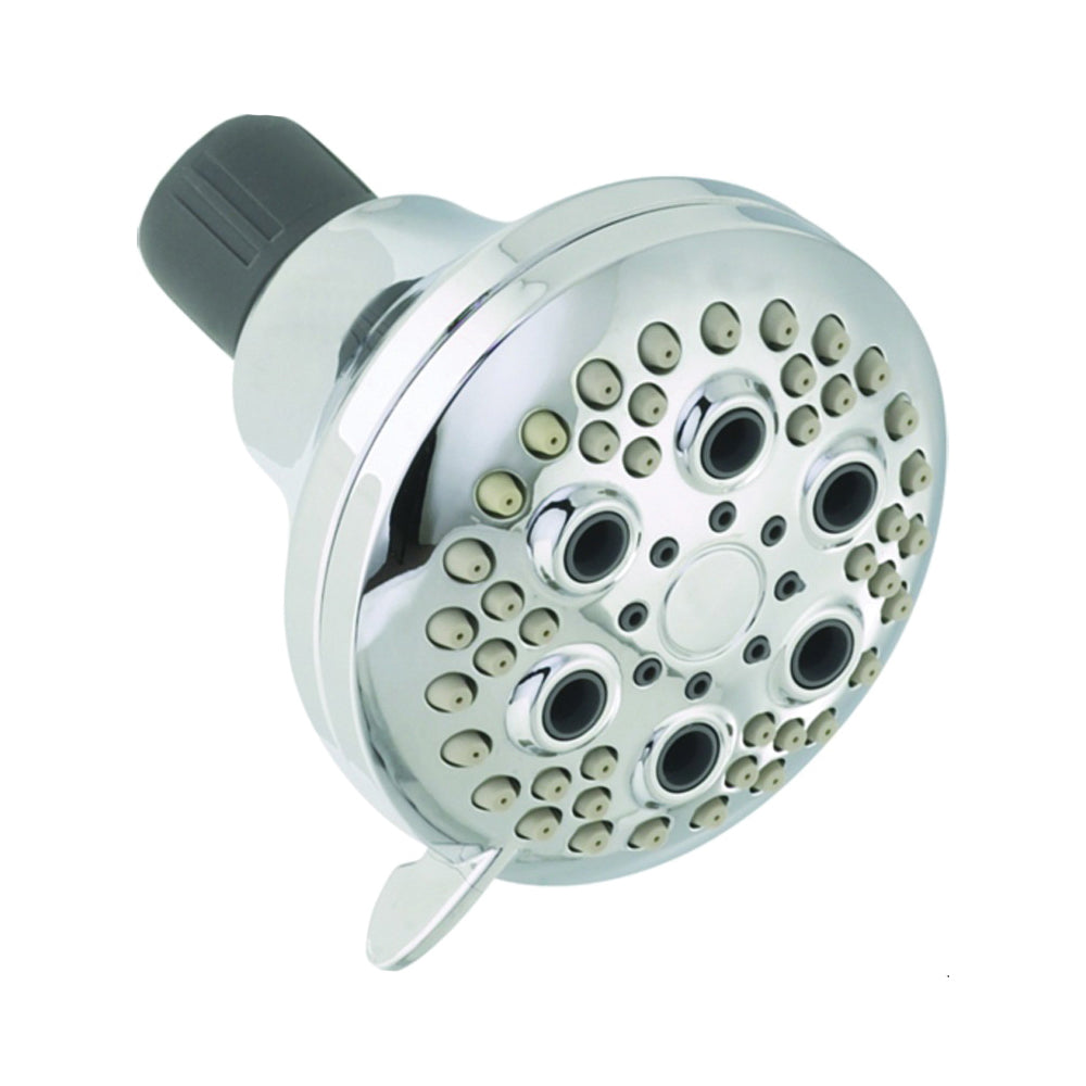 Peerless 76551 Shower Head, 2 gpm, 1/2 in Connection, Chrome, 3-3/8 in Dia