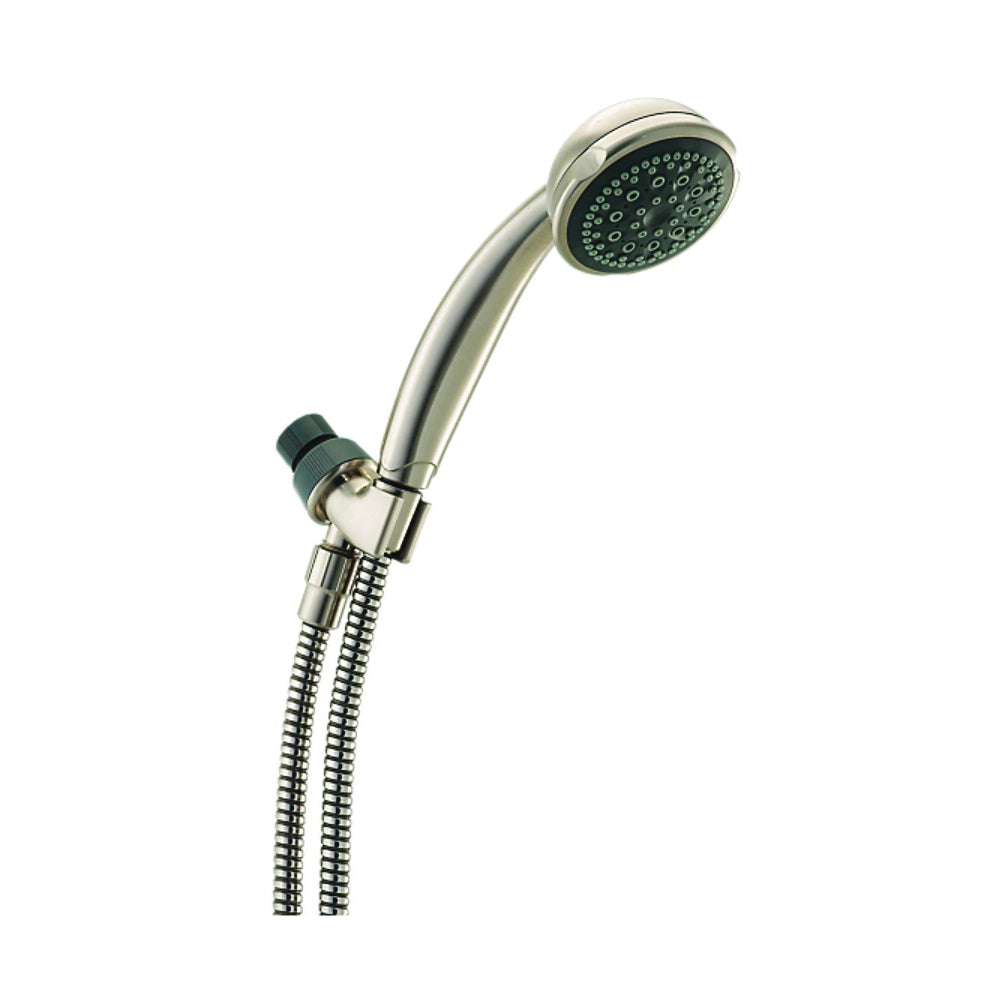 Peerless 76516SN Hand Shower, 1/2 in Connection, 2 gpm, 5-Spray Function, Satin Nickel, 60 in L Hose