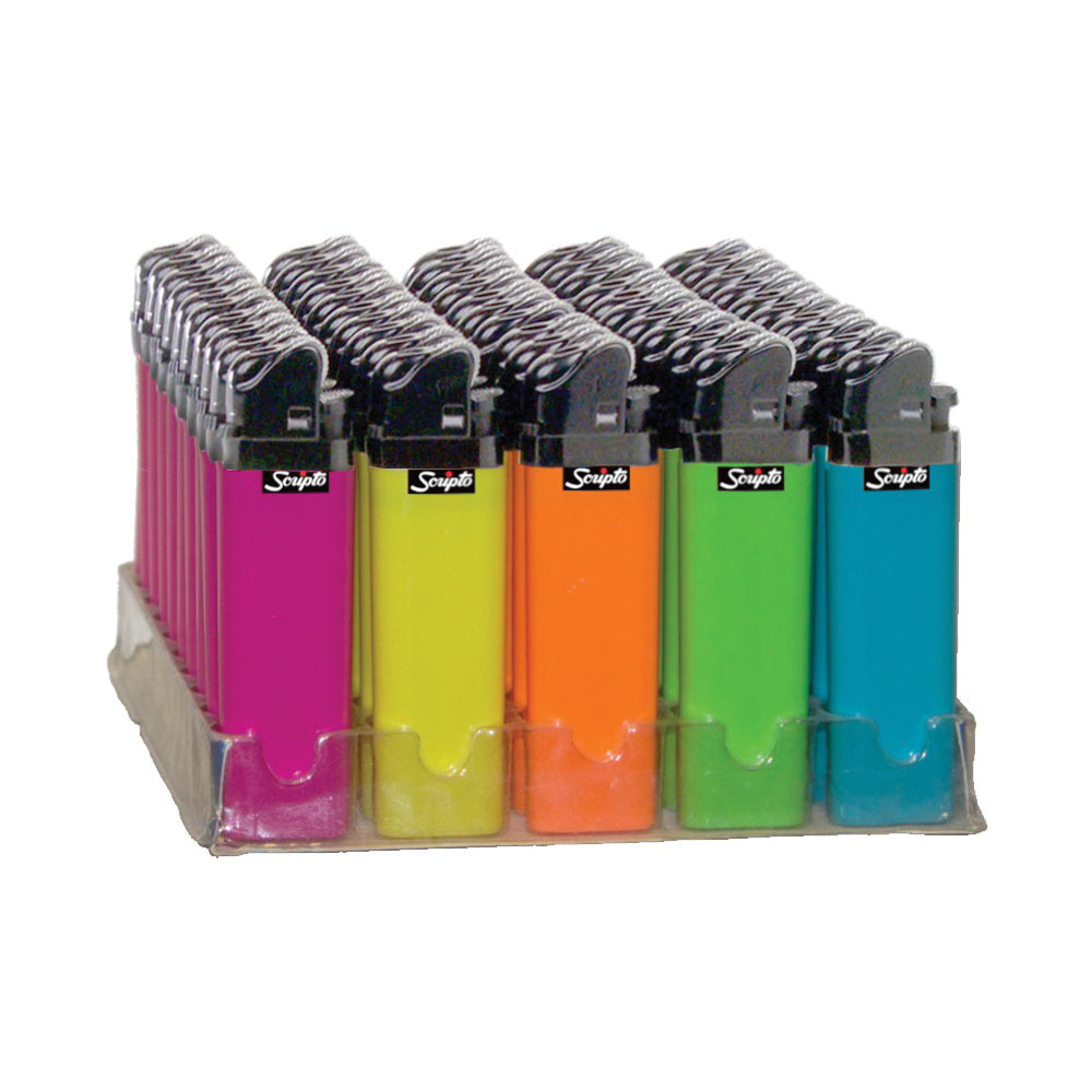 Scripto Mighty Match LDM13L-50/MM Pocket Lighter, Blue/Green/Orange/Purple/Yellow