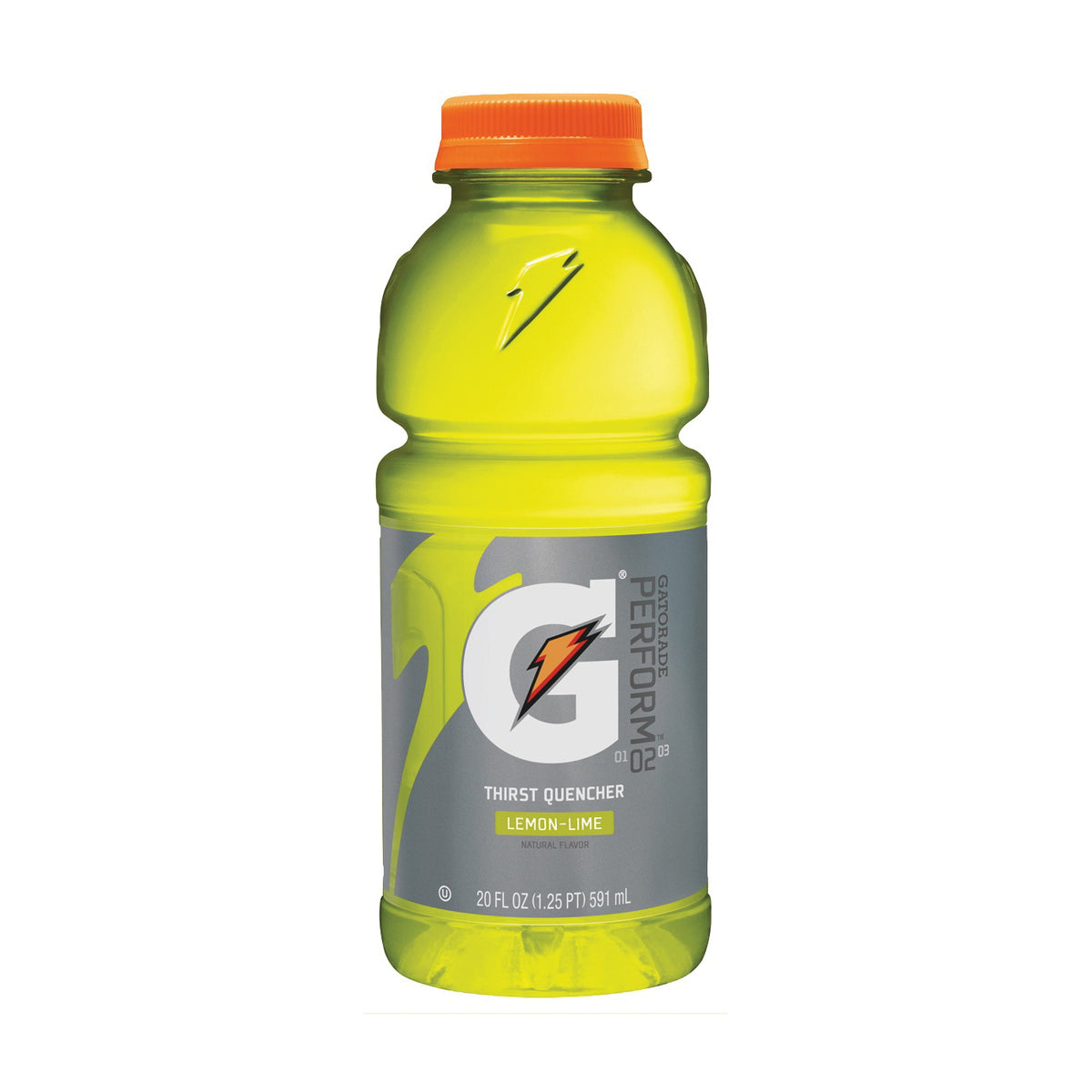 Gatorade 32868 Thirst Quencher Sports Drink, Liquid, Lemon-Lime Flavor, 20 oz Bottle