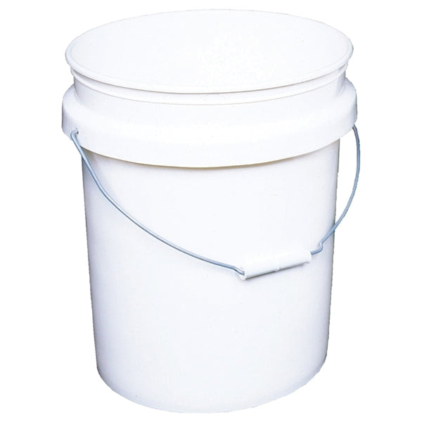 ENCORE Plastics 201013 Paint Pail, 5 gal Capacity, Plastic, White