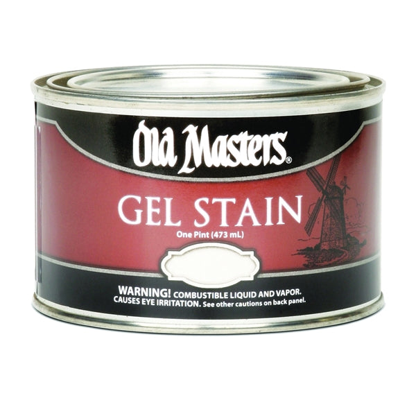 Old Masters 81108 Gel Stain, Dark Mahogany, Liquid, 1 pt, Can