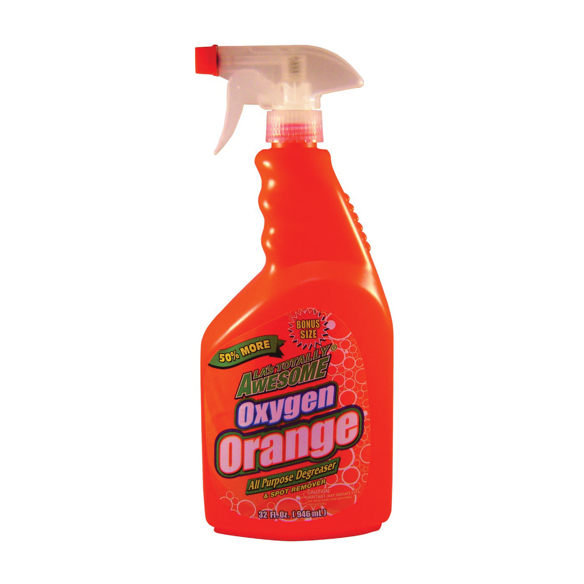 LA's TOTALLY AWESOME 361 All-Purpose Cleaner and Degreaser, 32 oz Spray Bottle, Liquid, Orange