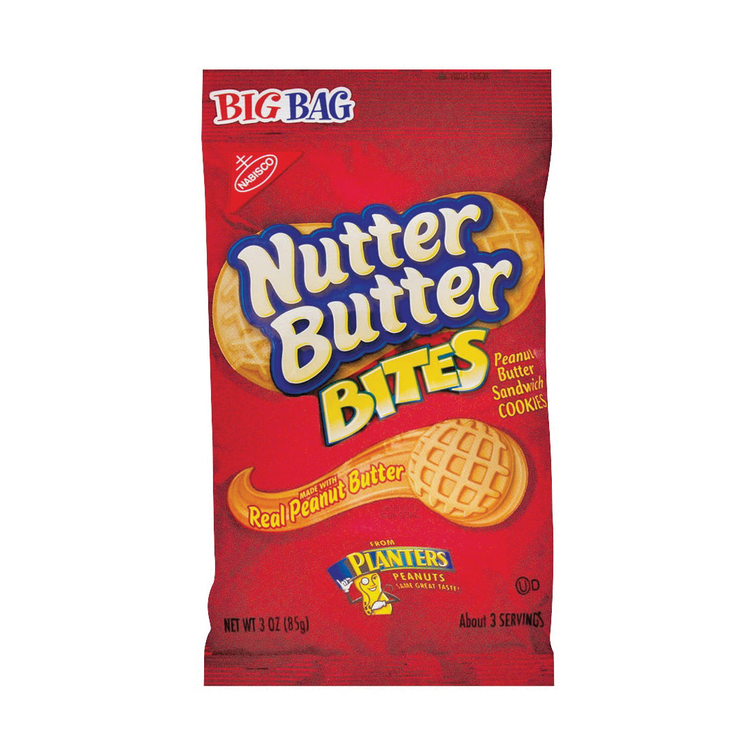 NABISCO 422628 Nutter Butter Bites, Peanut Butter Flavor, 3 oz Bag