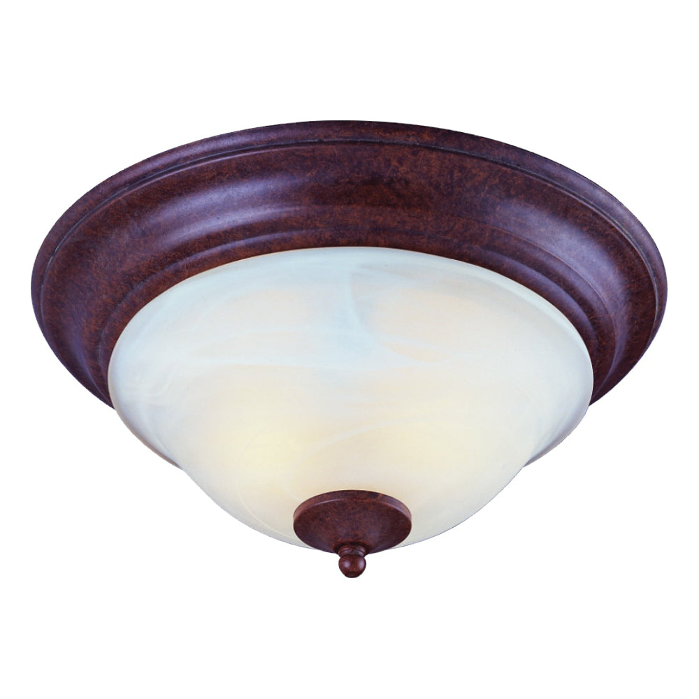 Boston Harbor BRT-ATE1012-RB3L Two Light Flush Mount Ceiling Fixture, 120 V, 60 W, 2-Lamp, A19 or CFL Lamp