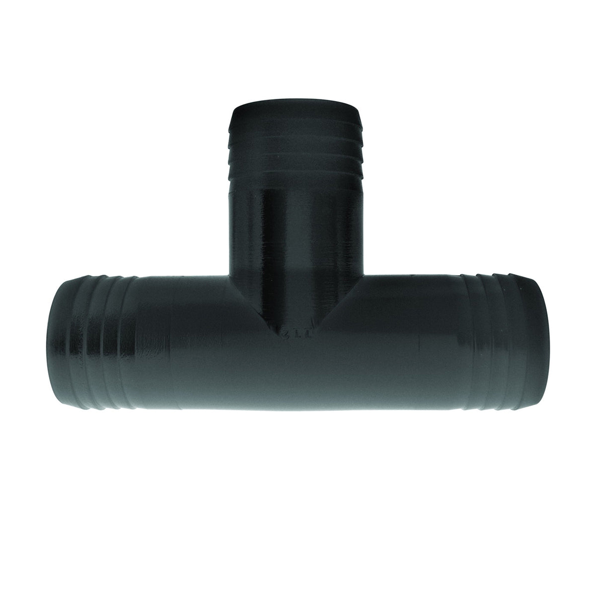 GREEN LEAF T38P Hose Adapter Tee, Polypropylene, Black
