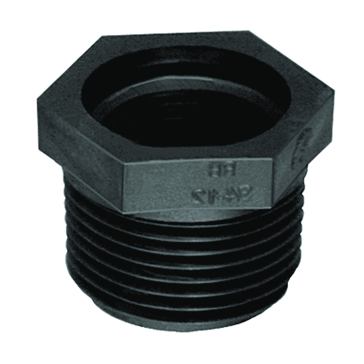 GREEN LEAF RB114-34P Reducing Pipe Bushing, 1-1/4 x 3/4 in, MPT x FPT, Black