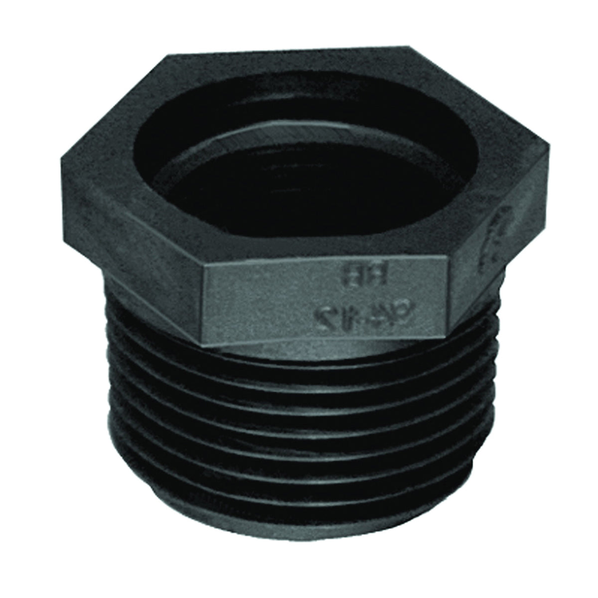 GREEN LEAF RB200-112P Reducing Pipe Bushing, 2 x 1-1/2 in, MPT x FPT, Black