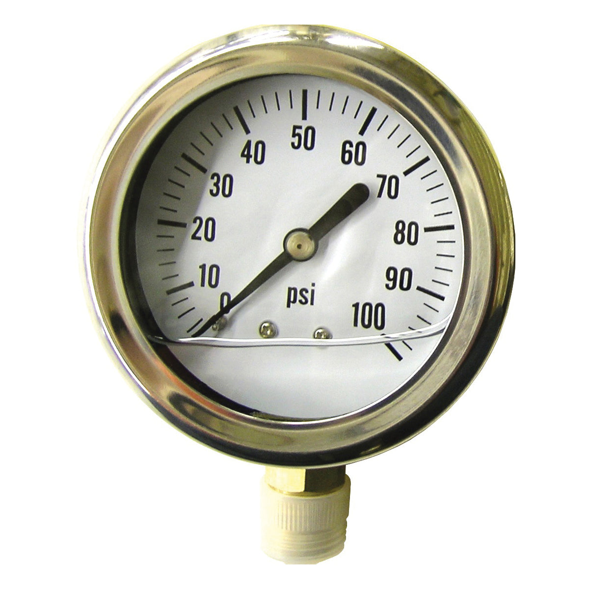 GREEN LEAF LG 100 1 PK Pressure Gauge, Liquid Filled