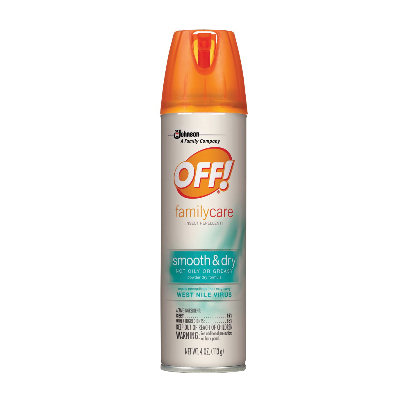 OFF! 22154 Insect Repellent I, 4 oz, Liquid, Clear/White, Pleasant