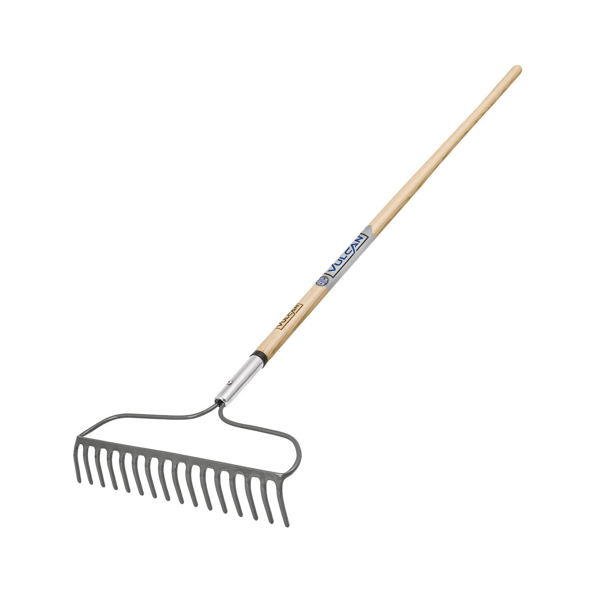 Vulcan 34549 Bow Rake, 17 in W Head, 16 -Tine, Steel Tine, 60 in L Handle