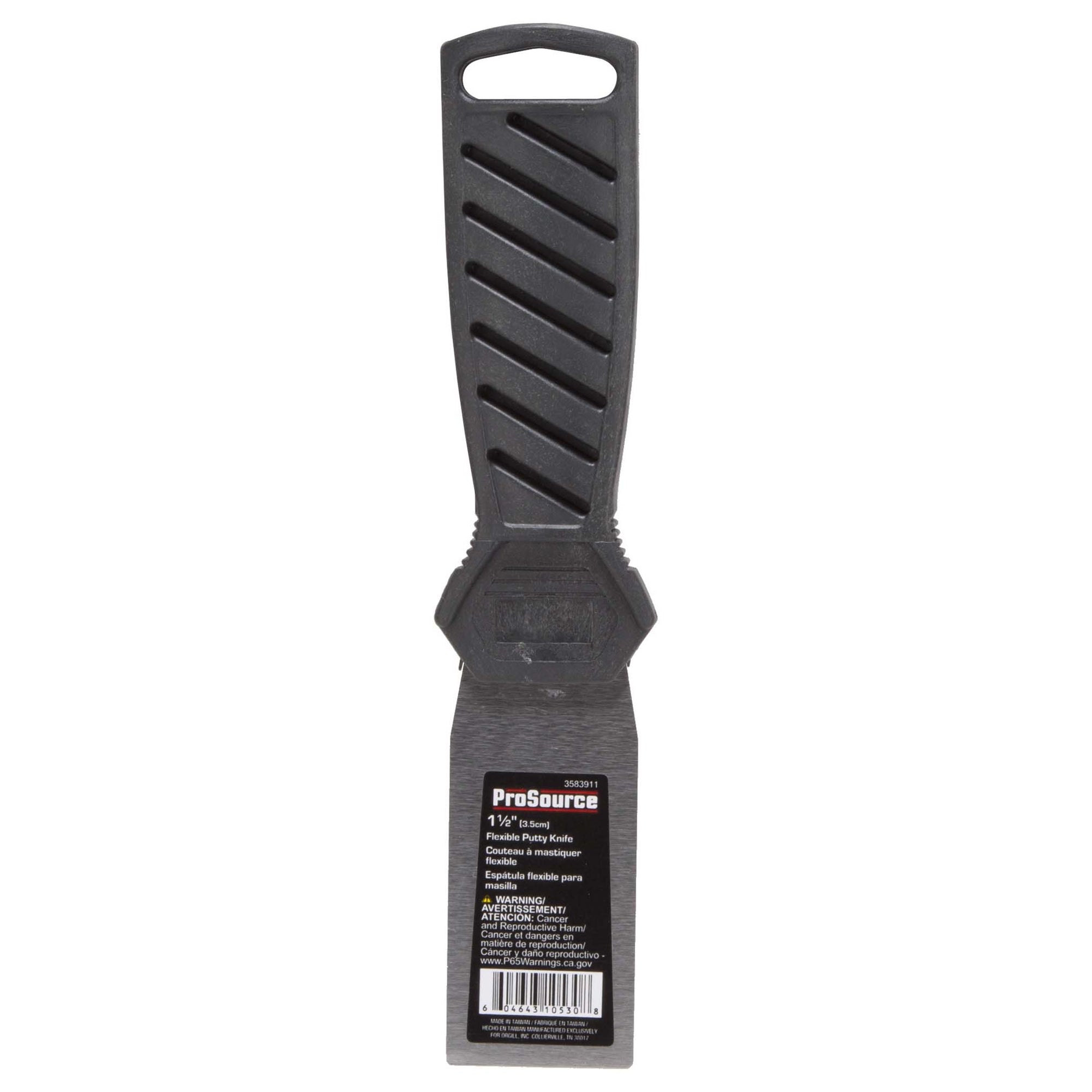 ProSource 10530 Putty Knife, 1-1/2 in W HCS Blade