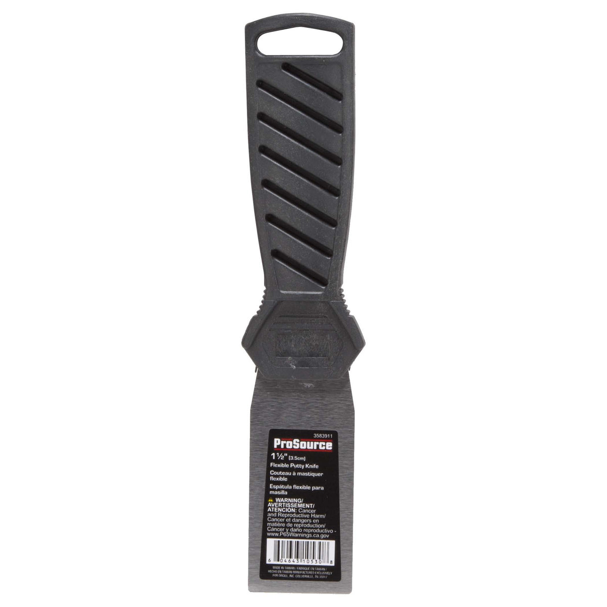 ProSource 10530 Putty Knife, 1-1/2 in W HCS Blade