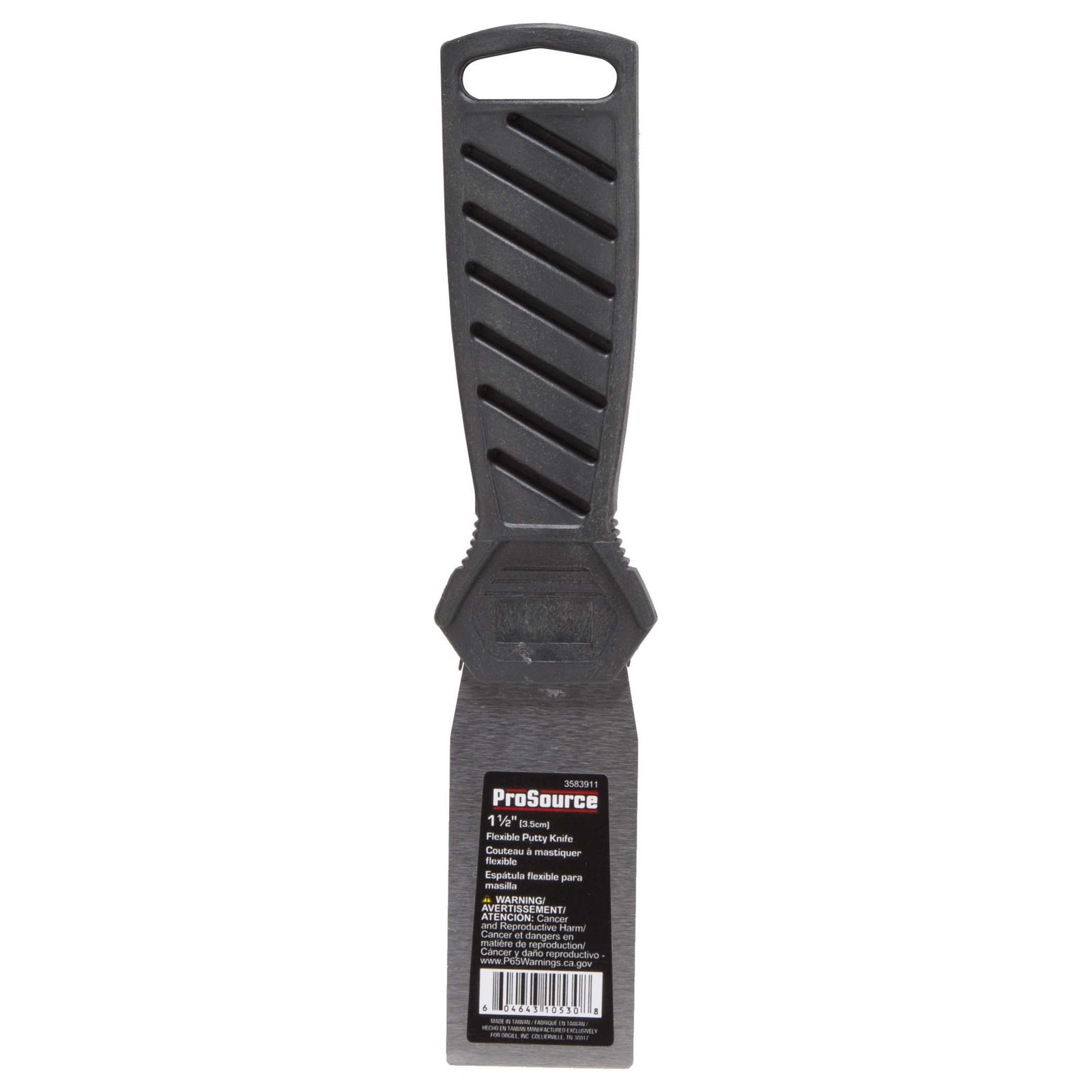 ProSource 10530 Putty Knife, 1-1/2 in W HCS Blade