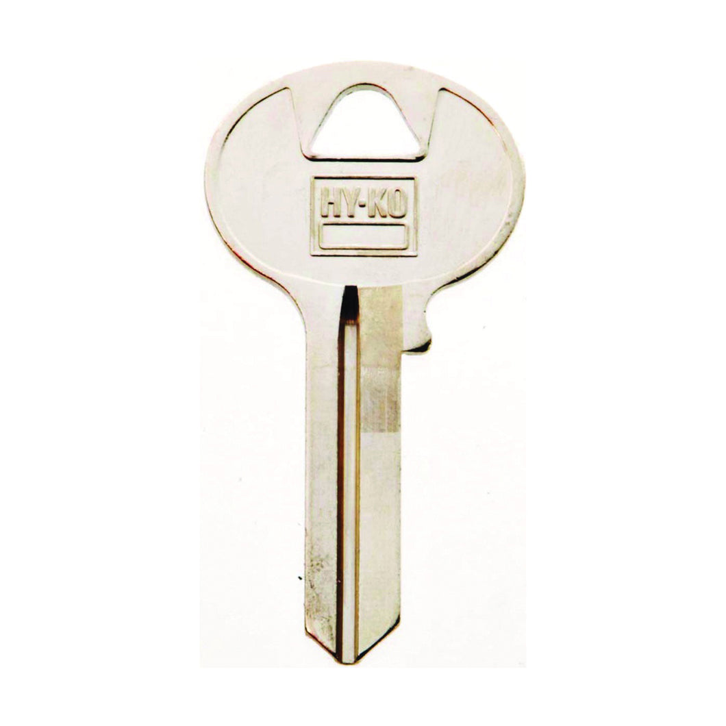 HY-KO 11010W1 Key Blank, Brass, Nickel, For: Wilson Bohannan Cabinet, House Locks and Padlocks