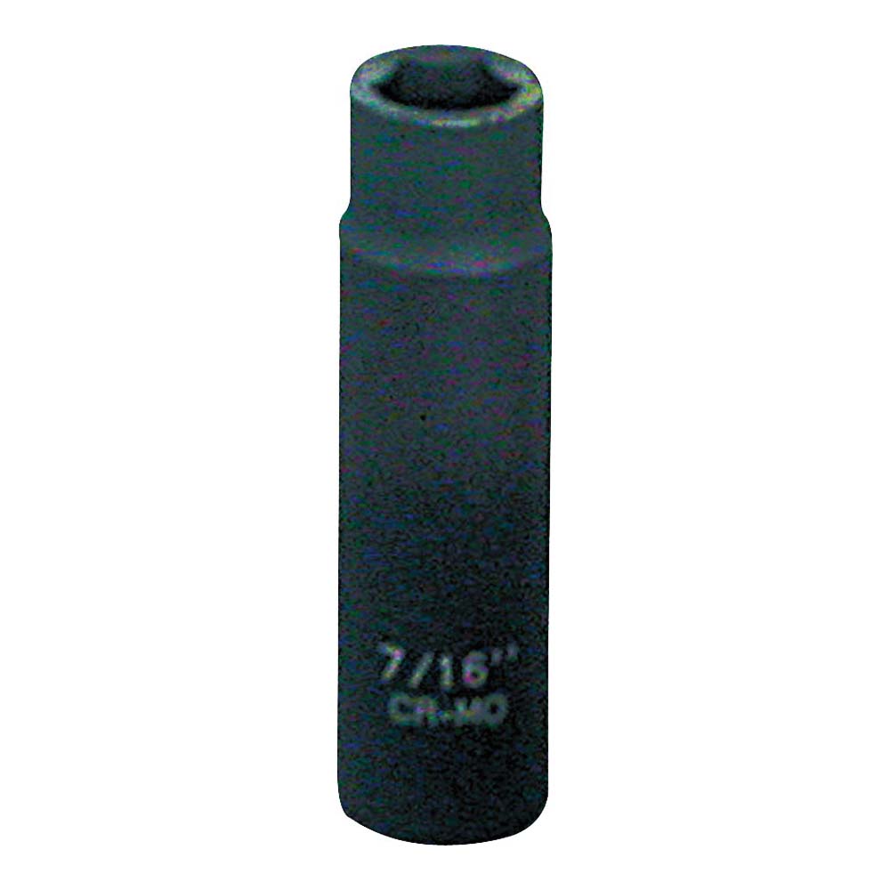Vulcan Deep Impact Socket, 7/16 in Socket, Black Phosphate