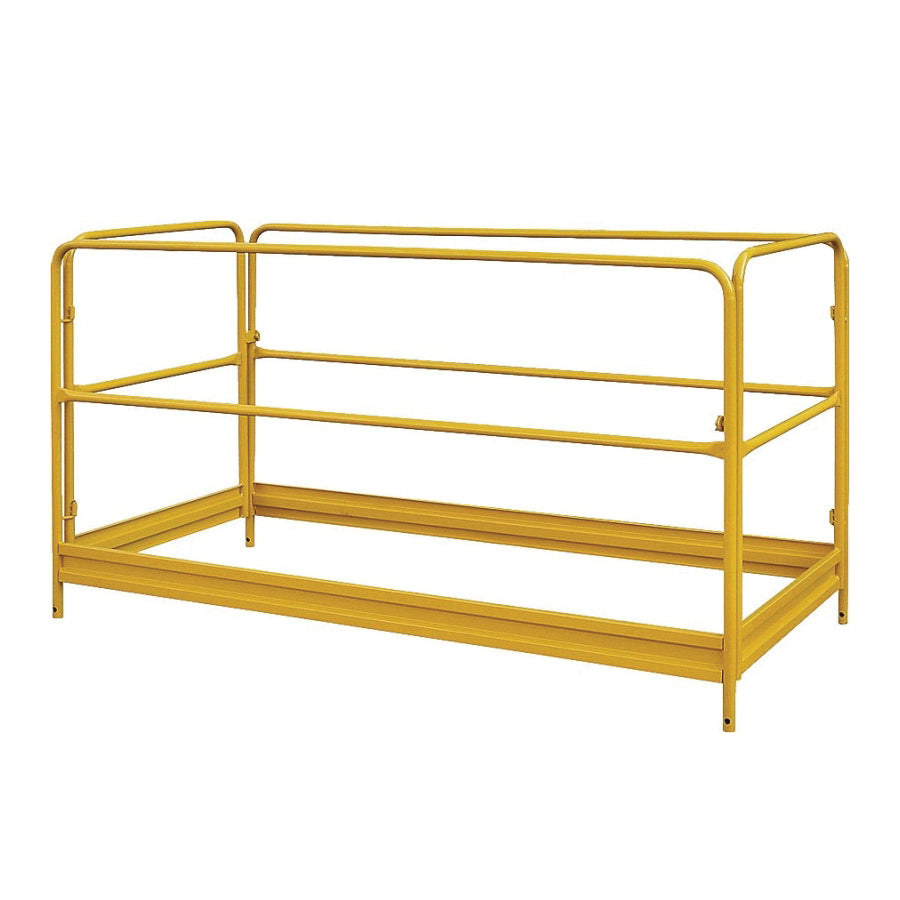 ProSource YH-GR001B Guard Rail, Foldable, Steel, Yellow, Powder Coated, For: 8795478 Model Scaffold