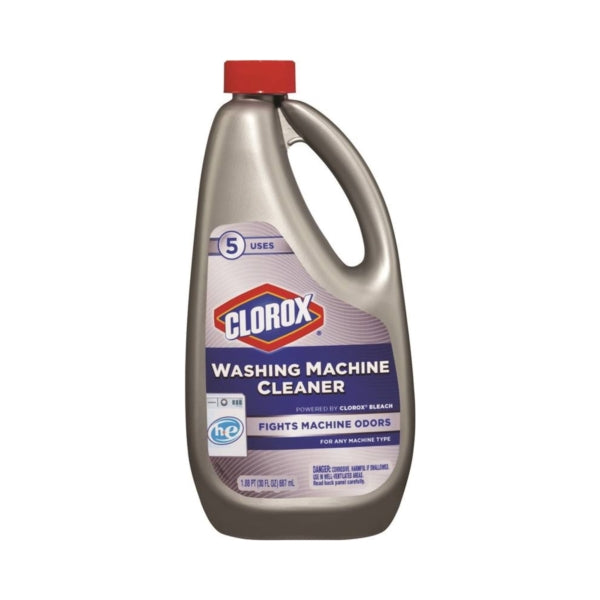 Clorox 30815 Washing Machine Cleaner, 30 fl-oz Bottle, Liquid, Chlorine