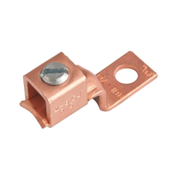 GB GSLU-35 Mechanical Lug, 600 V, 14 to 10 AWG Wire, 3/8 in Stud, Copper Contact