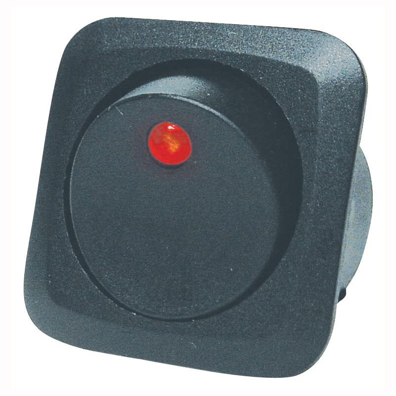 CALTERM 40600 Rocker Switch, 25 A, 12 VDC, SPST, Black