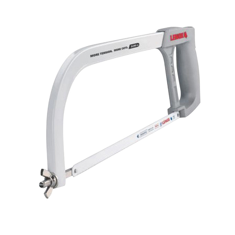 Lenox 1805722 Hacksaw Frame, 12 in L Blade, 24 TPI, Ergonomic Handle, Aluminum Handle