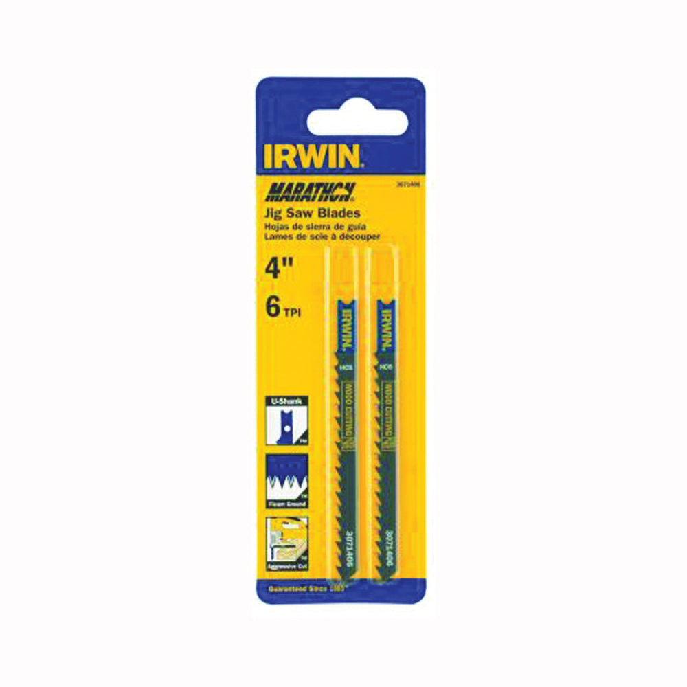 IRWIN 3071406 Jig Saw Blade, 4 in L, 6 TPI