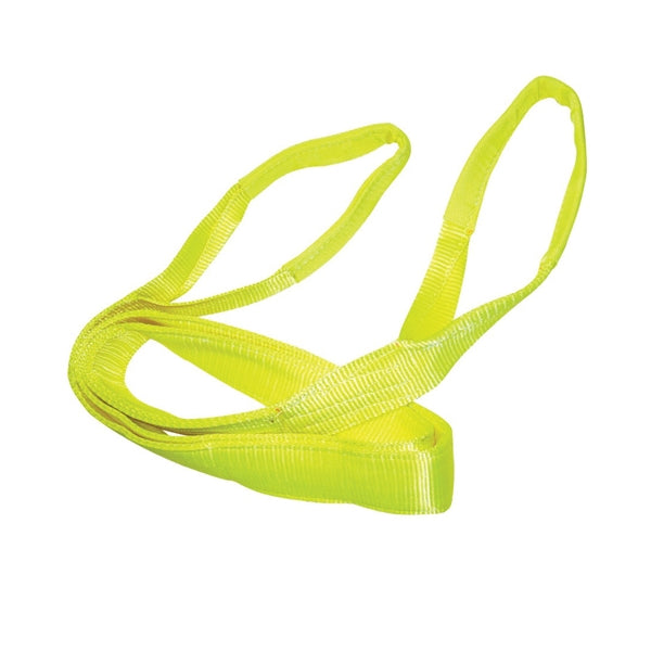 S-Line 20-EE2-9804X20 Lifting Sling, 4 in W, 20 ft L, 2-Ply, 11,000 lb Vertical Hitch, Polyester, Gray