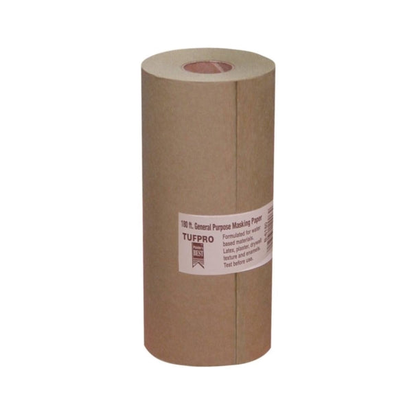 Trimaco EasyMask 12906 Trim Masking Paper, 180 ft L, 6 in W, Brown