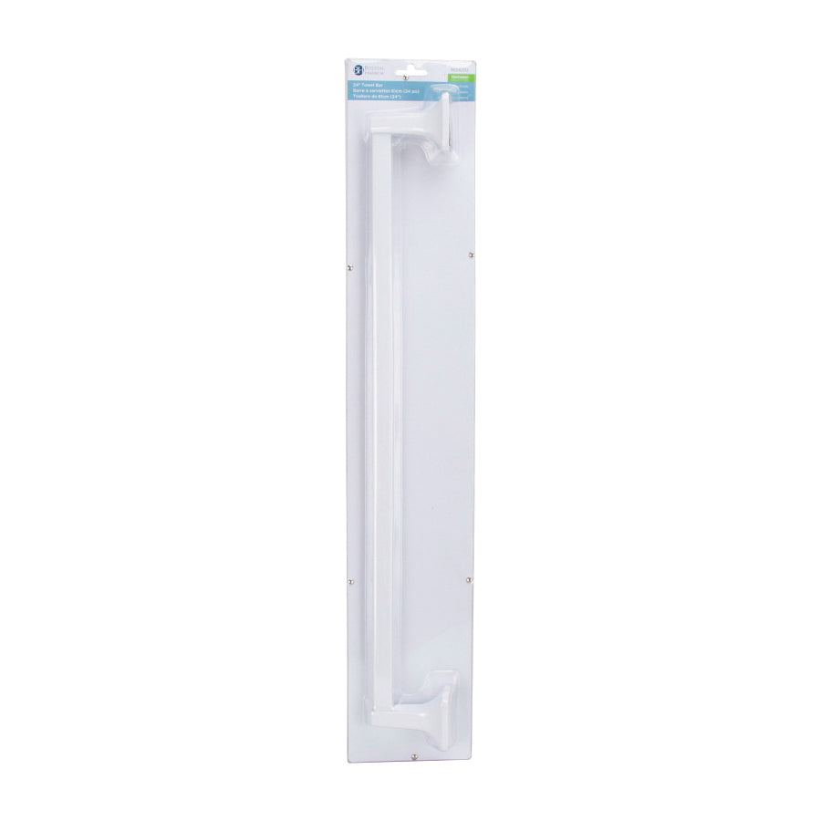 Boston Harbor L3624-51-07-3L Towel Bar, White, Surface Mounting
