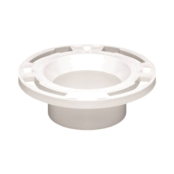 Oatey 43525 Closet Flange, 3, 4 in Connection, PVC, White