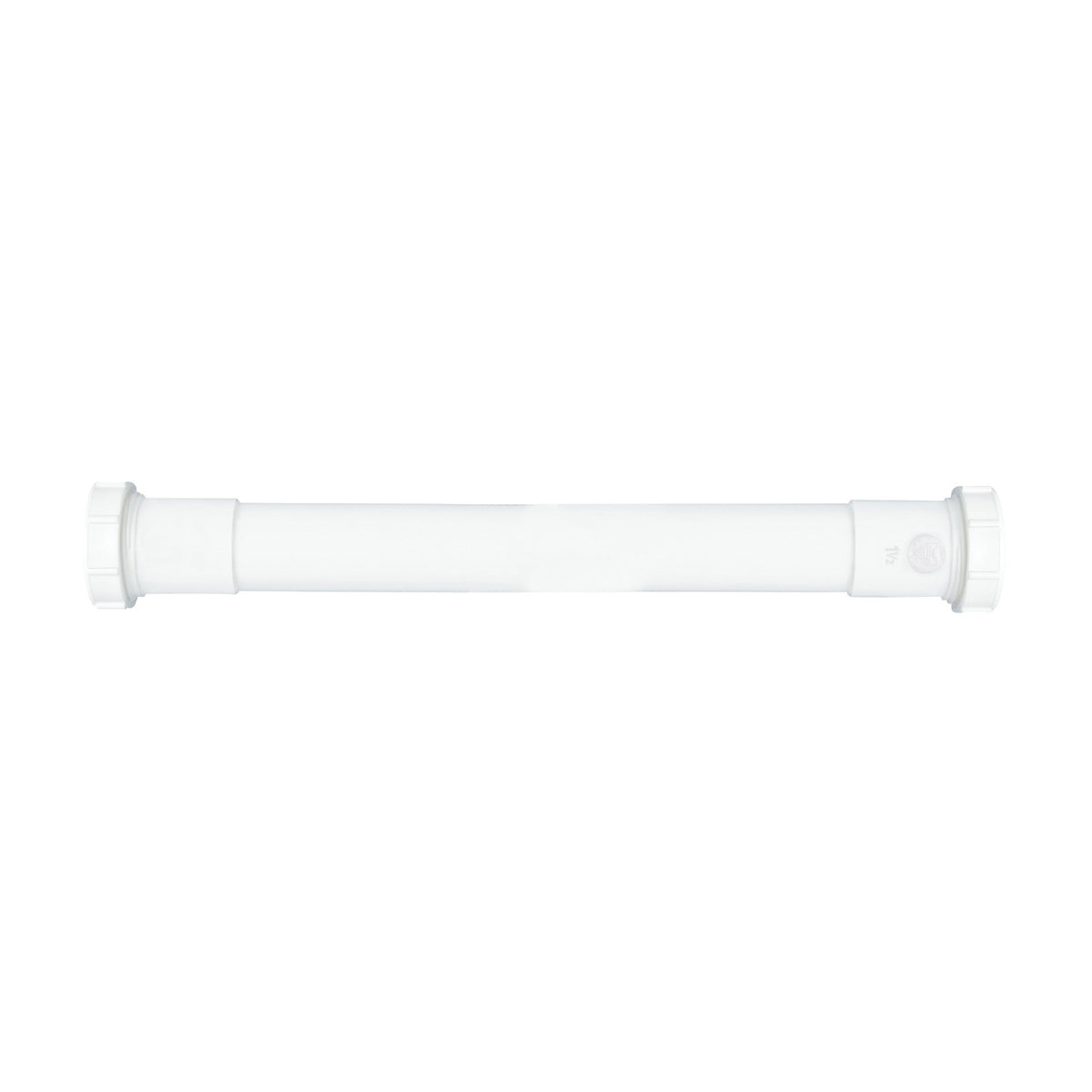 Plumb Pak PP41-16W Pipe Extension Tube, 1-1/2 in, 16 in L, Slip-Joint, Plastic, White