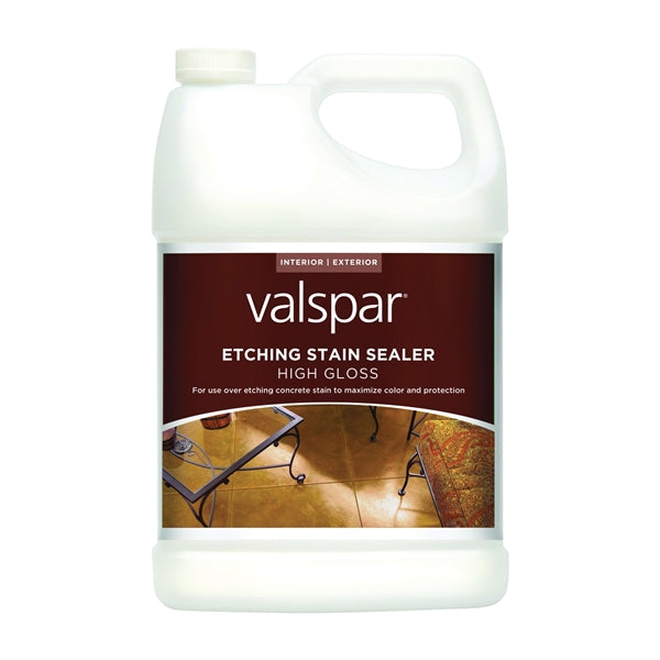 Valspar 024.0082079.007 Etching Stain Sealer, High-Gloss, Liquid, 1 gal