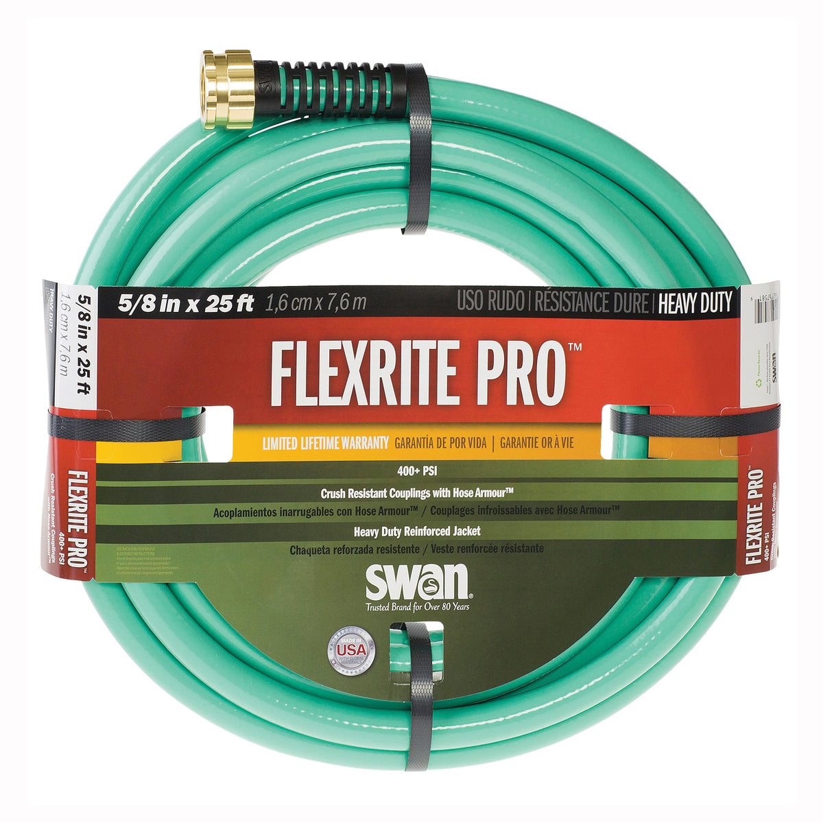 SWAN FXP58025 Garden Hose, 25 ft L
