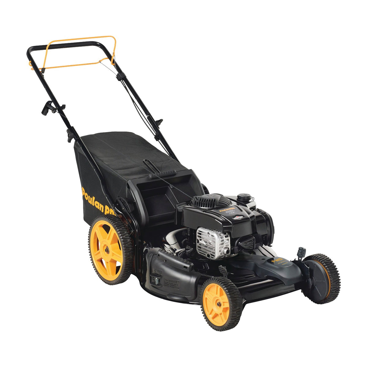 Poulan Pro PR675Y22RHP Mower, 6.75 hp, 160 cc Engine Displacement, Gasoline, 22 in W Cutting, Mulcher Blade