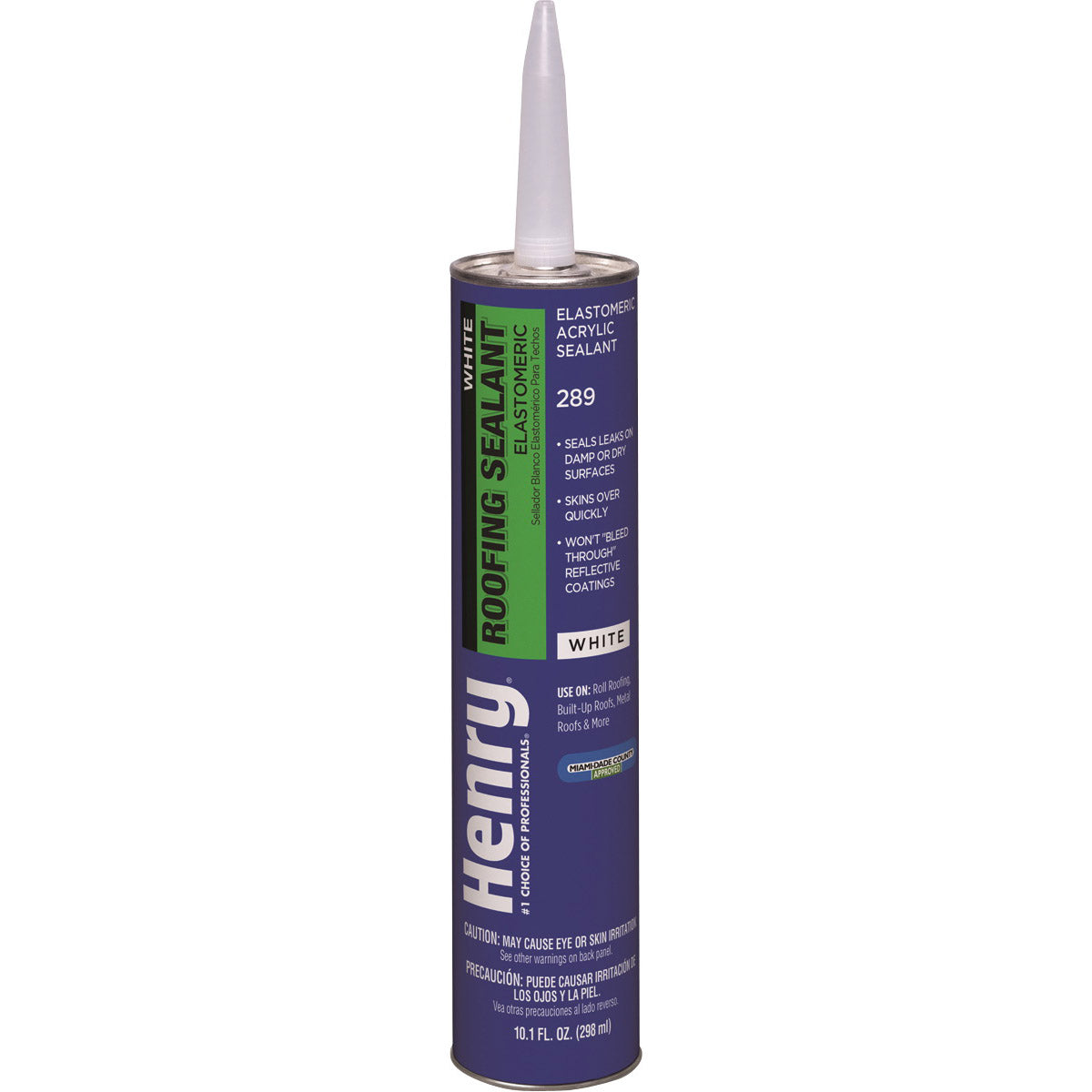 Henry FlashMaster 289 Series HE289004 Roof Sealant, White, Liquid, 10.1 oz Cartridge