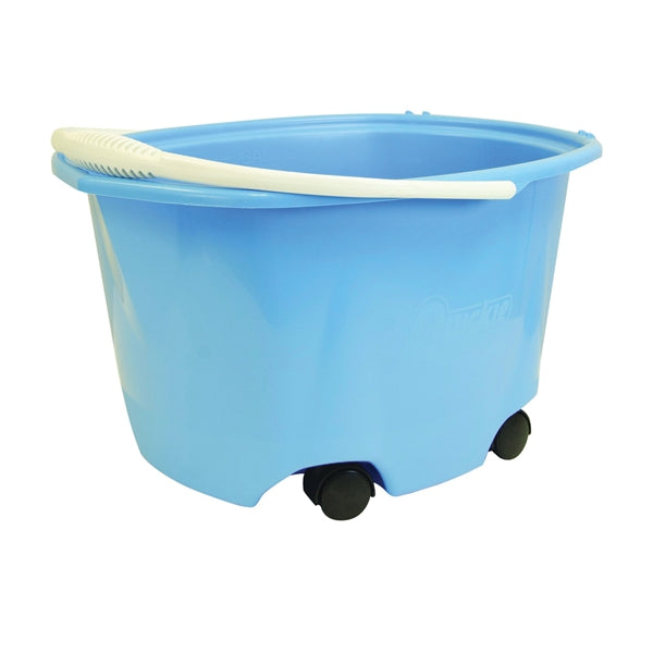 Quickie EZ-Glide 20000 Bucket with Wheel, 5 gal Capacity, Round, Plastic Bucket/Pail